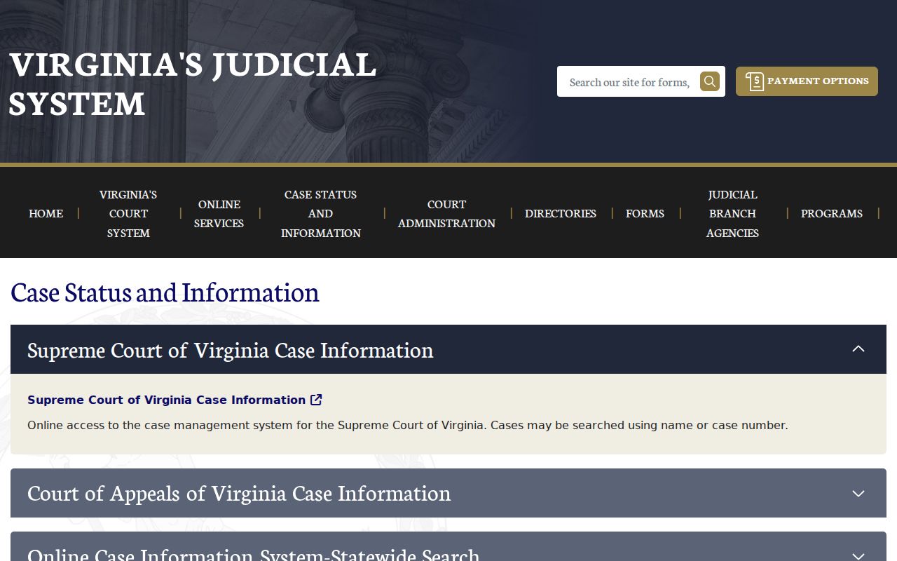 Alexandria criminal court case search routes in the Virginia judiciary hub